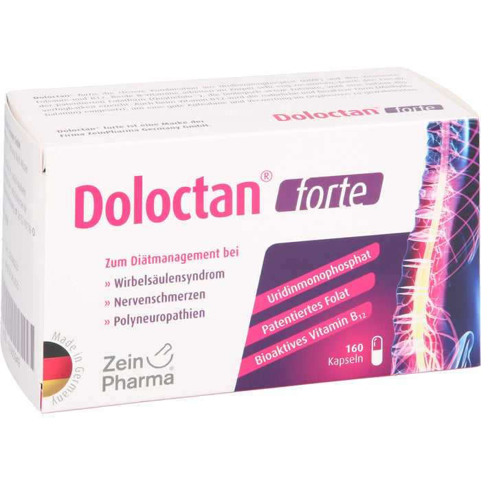 Doloctan forte Kapseln bei Wirbelsäulensyndrom, Nervenschmerzen und Polyneuropathien, 160 pcs. Capsules