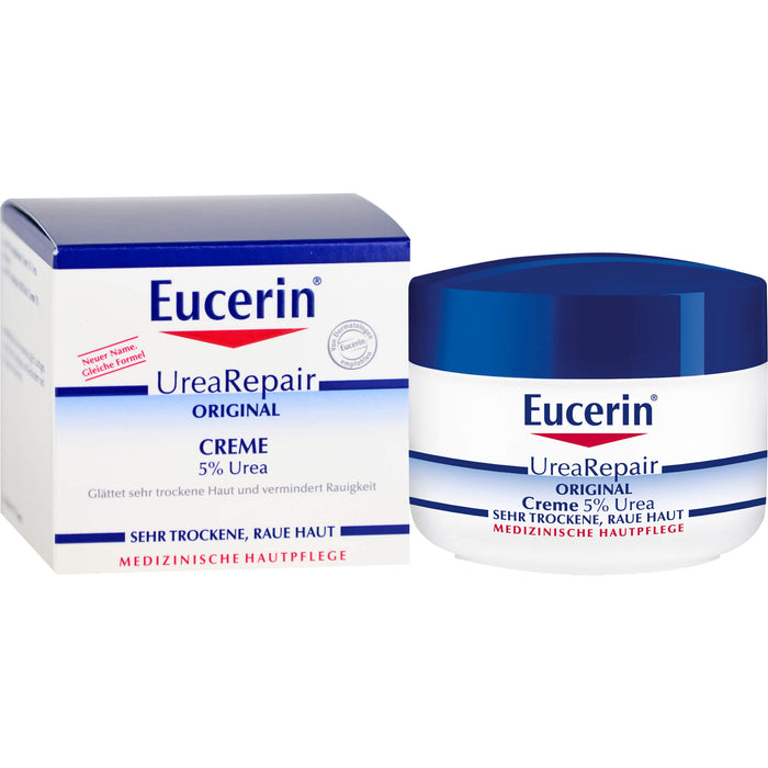 Eucerin UreaRepair 5% Urea Creme für sehr trockene Haut, 75 ml Cream