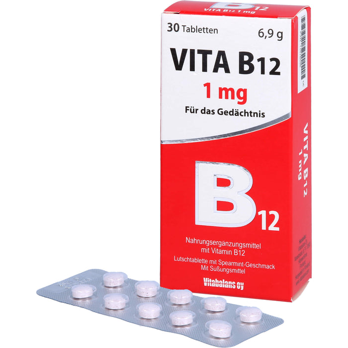 Vita B12 1mg Minz, 30 St LUT