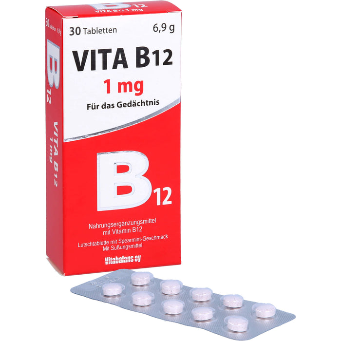 Vita B12 1mg Minz, 30 St LUT