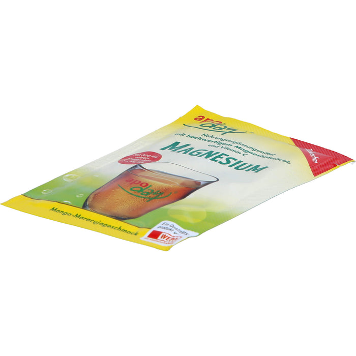 Apoday Magnesium Pulver mit Mango-Maracujageschmack zuckerfrei, 4.5 g Powder