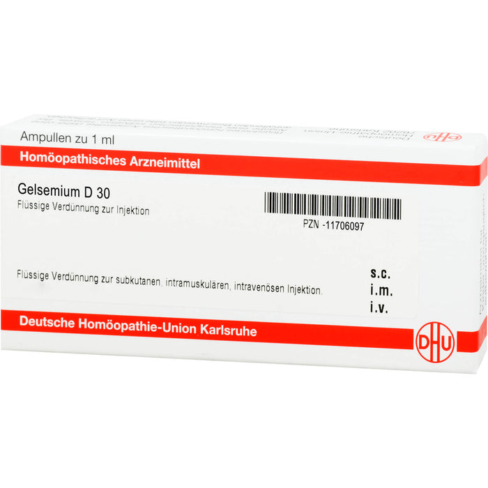 DHU Gelsemium D30 Ampullen, 8 St. Ampullen