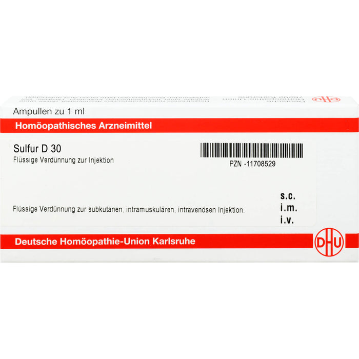 DHU Sulfur D30 Ampullen, 8 St. Ampullen