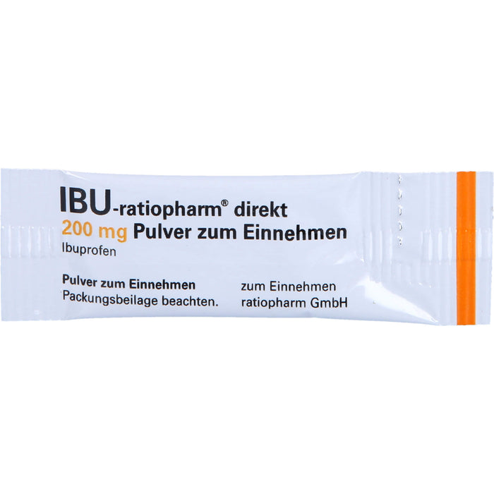 IBU-ratiopharm direkt 200 mg Pulver zum Einnehmen, 20 pc Sachets