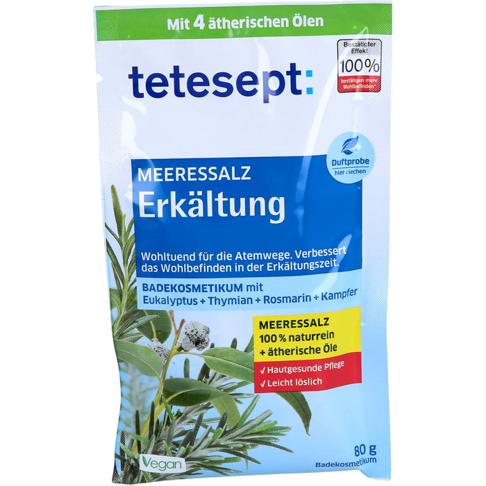 tetesept Meeressalz Erkältung, 80 g Sel