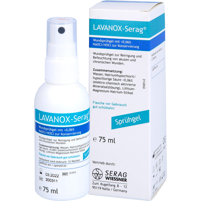 LAVANOX Wundsprühgel (Hydrogel), 75 ml GEL