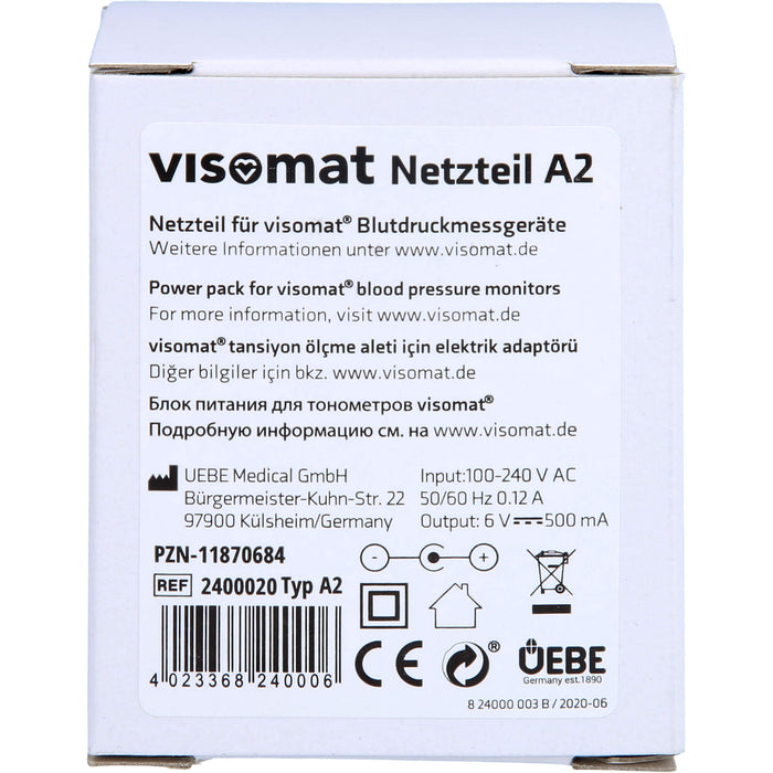 Netzteil für visomat Blutzuckermessgeräte, 1 pc Accessoire