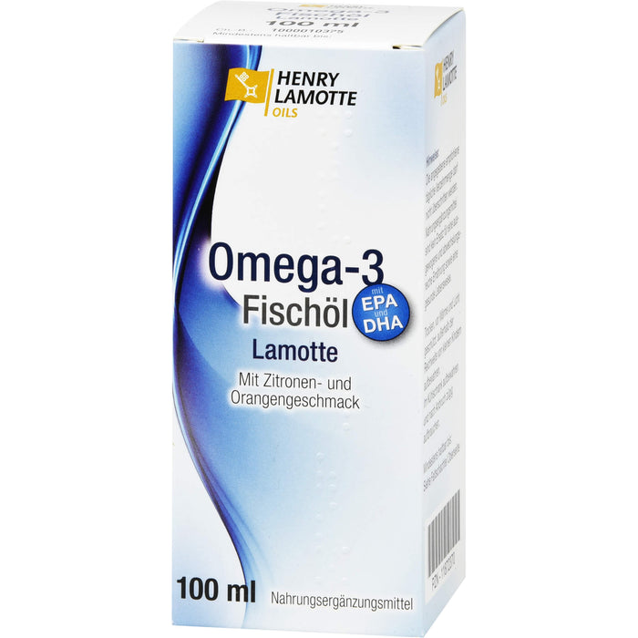 HENRY LAMOTTE OILS Omega-3 Fischöl mit Zitronen- und Orangengeschmack, 100 ml Oil