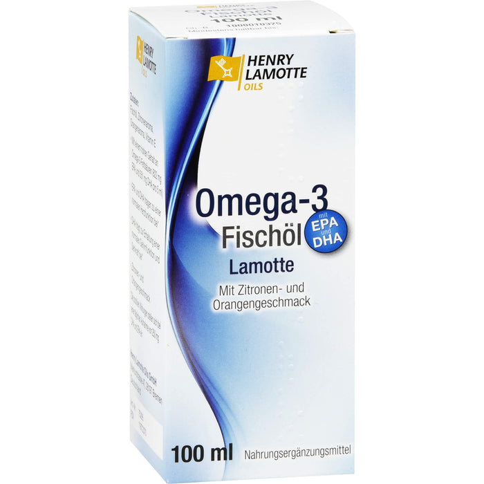 HENRY LAMOTTE OILS Omega-3 Fischöl mit Zitronen- und Orangengeschmack, 100 ml Oil