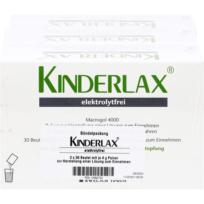 KINDERLAX elektrolytfrei zur symptomatischen Behandlung von Verstopfung, 90 pcs. Sachets