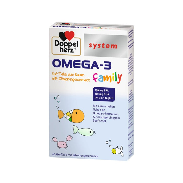 Doppelherz system OMEGA-3 family, 60 pc Tablettes