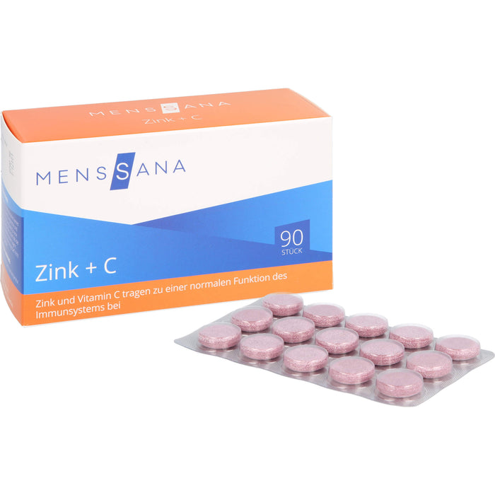 MensSana Zink + C Lutschtabletten, 90 St. Tabletten