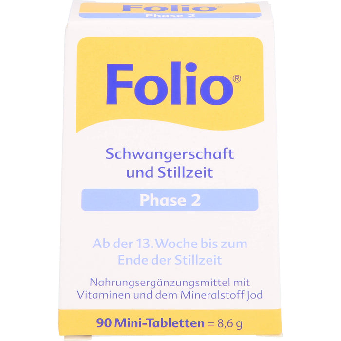 Folio Schwangerschaft und Stillzeit Phase 2 Mini-Tabletten, 90 pc Tablettes