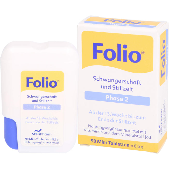 Folio Schwangerschaft und Stillzeit Phase 2 Mini-Tabletten, 90 St. Tabletten