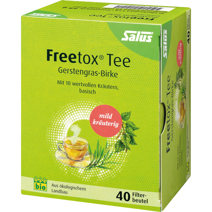 Salus Freetox Tee Gerstengras-Birke, 40 pcs. Filter bag