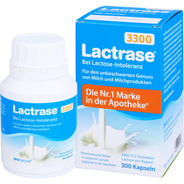 Lactrase 3300 FCC Kapseln, 300 St. Kapseln