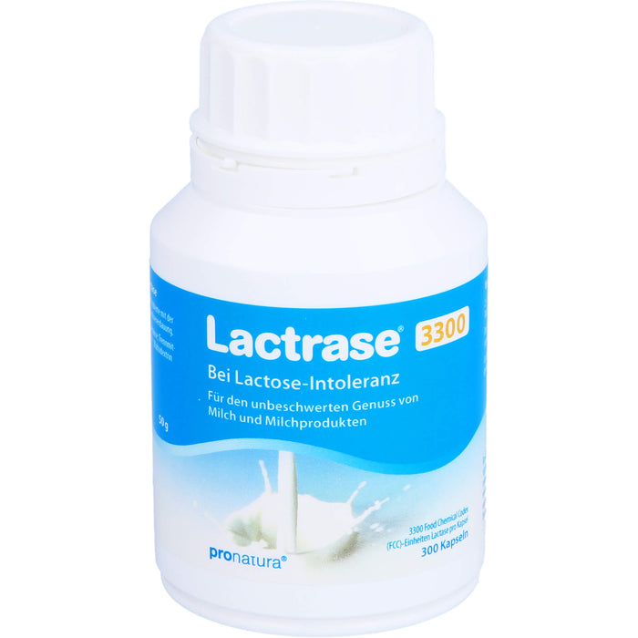 Lactrase 3300 FCC Kapseln bei Lactose-Intoleranz, 300 pc Capsules