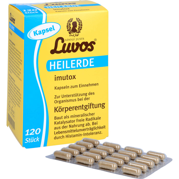 Luvos Heilerde imutox Kapseln Körperentgiftung, 120 pc Capsules