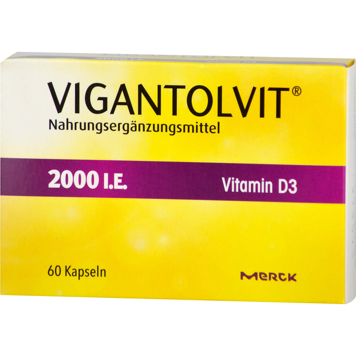 VIGANTOLVIT Vitamin D3 2000 I.E. Kapseln, 60 pc Capsules