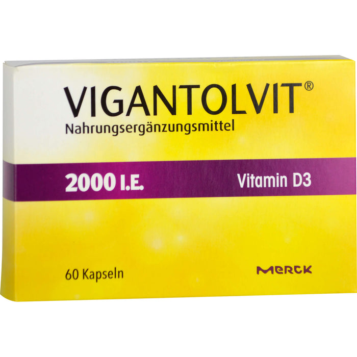 VIGANTOLVIT Vitamin D3 2000 I.E. Kapseln, 60 pc Capsules