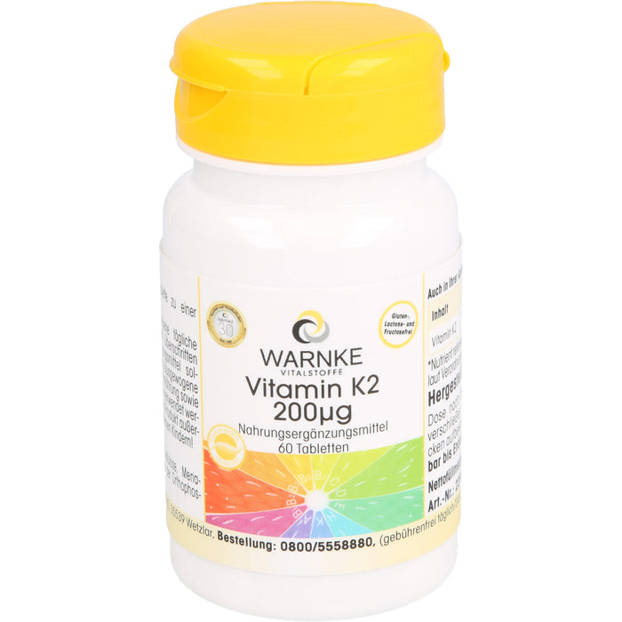 WARNKE Vitamin K2 200 µg Tabletten, 60 pc Tablettes