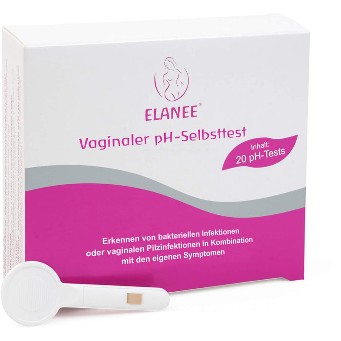 ELANEE pH-Test zur Bestimmung des vaginalen pH-Wertes, 20 pcs. Test