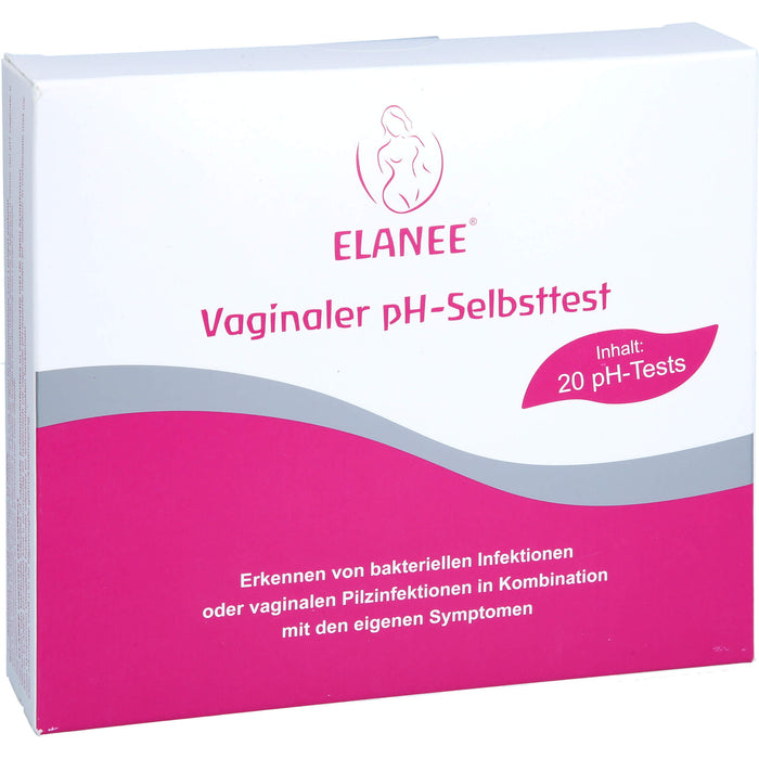 ELANEE pH-Test zur Bestimmung des vaginalen pH-Wertes, 20 St. Test