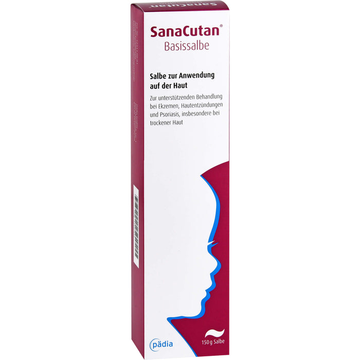 SanaCutan Basissalbe bei Ekzemen und Psoriasis, insbesondere trockene Haut, 150 g Onguent