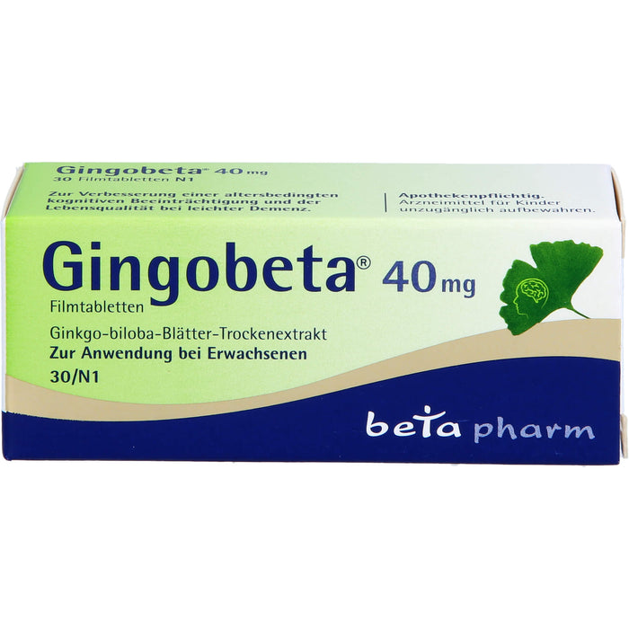 Gingobeta 40 mg Filmtabletten, 30 St FTA