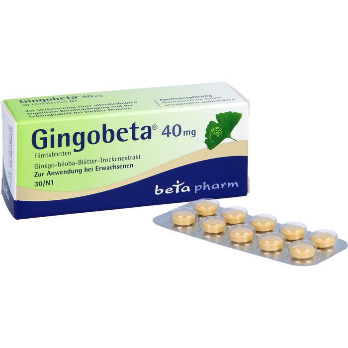 Gingobeta 40 mg Filmtabletten, 30 St FTA