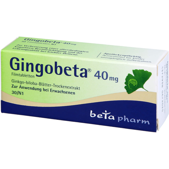 Gingobeta 40 mg Filmtabletten, 30 St FTA