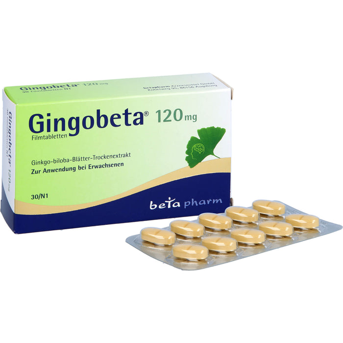 Gingobeta 120 mg Filmtabletten, 30 pcs. Tablets