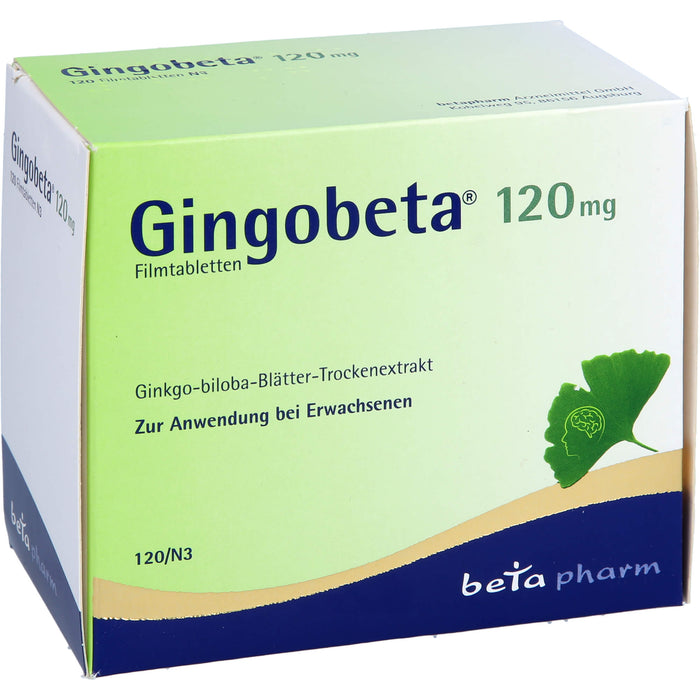 Gingobeta 120 mg Filmtabletten bei leichter Demenz, 120 St. Tabletten