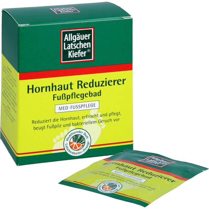 Allgäuer Latschen Kiefer Hornhaut Reduzierer Fußpflegebad, 10 pcs. Sachets