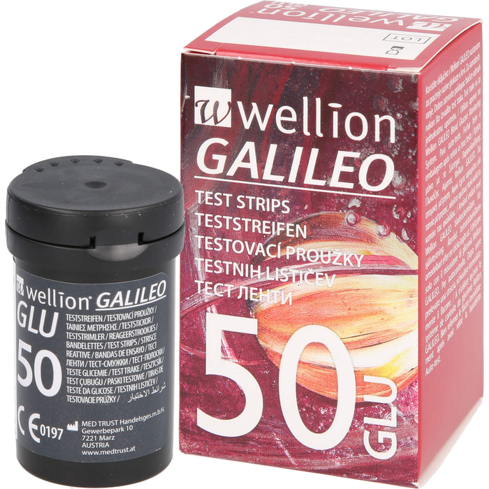 Wellion Galileo Blutzuckerteststreifen, 50 pcs. Test strips