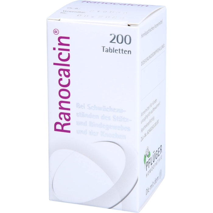 Ranocalcin Tabletten bei Schwächezuständen des Stütz- und Bindegewebes, 200 pc Tablettes