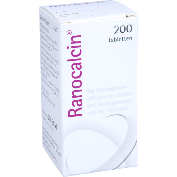 Ranocalcin Tabletten bei Schwächezuständen des Stütz- und Bindegewebes, 200 St. Tabletten