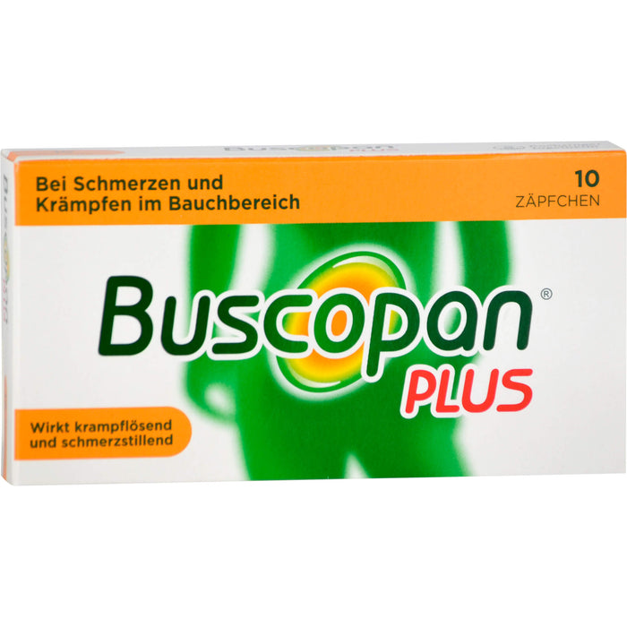 Buscopan plus 10 mg/800 mg, Emra Zäpfchen, 10 St. Zäpfchen