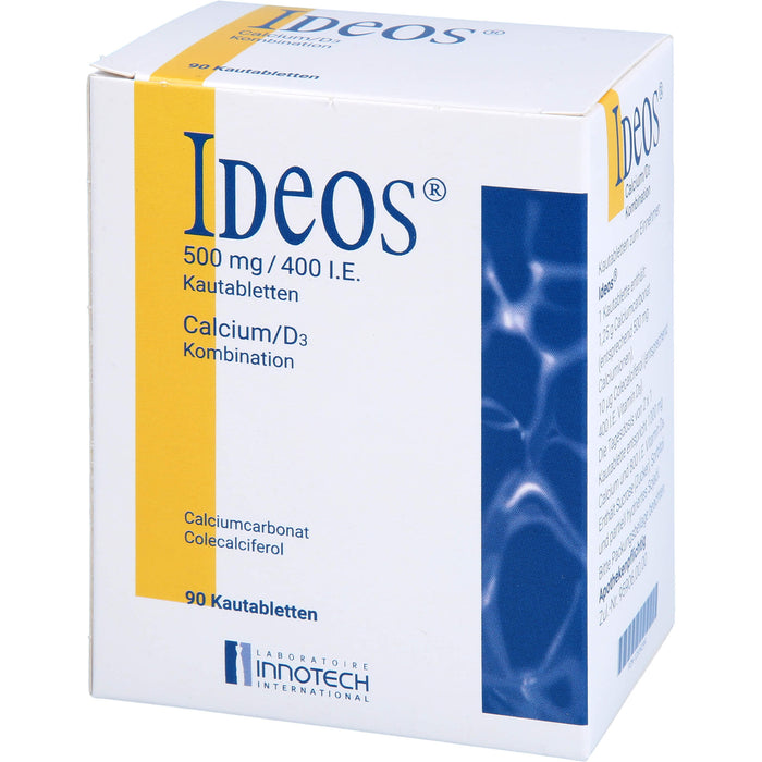 IDEOS 500 mg / 400 I.E. Kautabletten, 90 pcs. Tablets