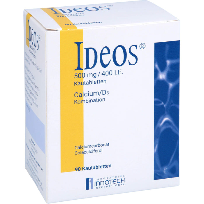 IDEOS 500 mg / 400 I.E. Kautabletten, 90 pcs. Tablets