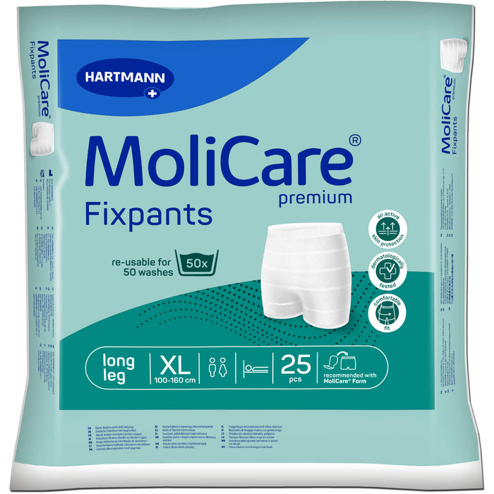 MoliCare Premium Fixpants long leg Inkontinenzeinlagen und -vorlagen Gr. XL, 25 pcs. Templates