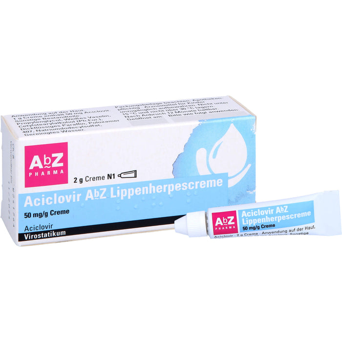 Aciclovir AbZ Lippenherpescreme 50 mg/g Creme, 2 g Cream