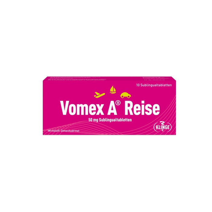 Vomex A Reise 50 mg Sublingualtabletten, 10 pc Tablettes