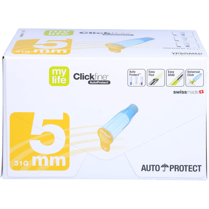 Clickfine AutoProtect 5 mm 31 G Pen-Nadeln, 100 pcs. Cannulas