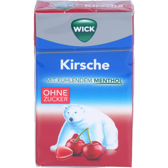 WICK Wildkirsche & Eukalyptus Hustenbonbons ohne Zucker, 46 g Candies