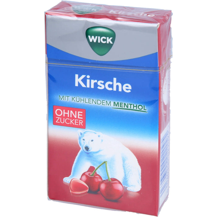 WICK Wildkirsche & Eukalyptus Hustenbonbons ohne Zucker, 46 g Bonbons