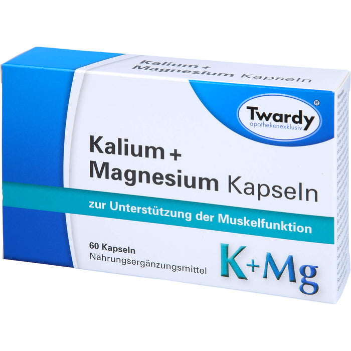 Twardy Kalium + Magnesium Kapseln zur Unterstützung der Muskelfunktion, 60 St. Kapseln