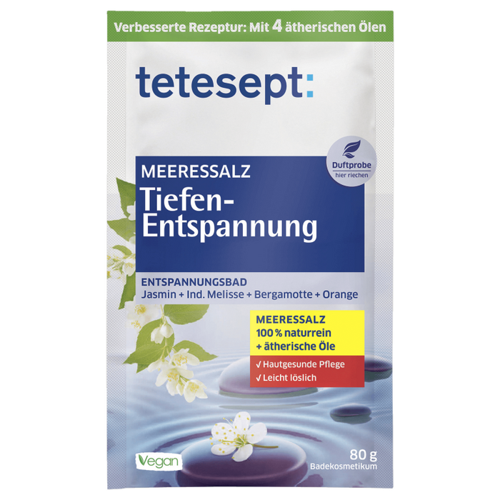 tetesept Meeressalz Tiefen-Entspannung Badezusatz, 80 g Additif pour le bain