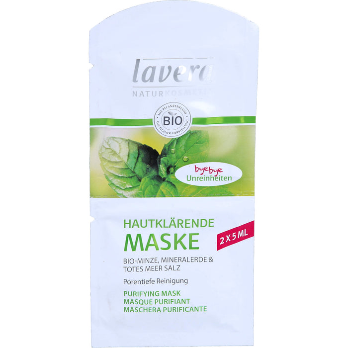 lavera Hautklärende Maske Minze 2x5 ml 4spr., 2X5 ml XGM