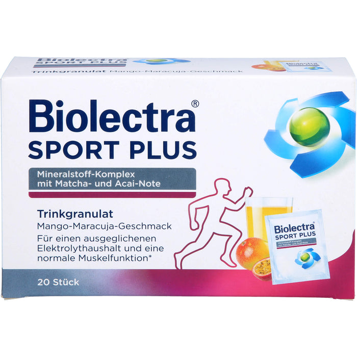 Biolectra Sport plus Trinkgranulat, 20 St. Beutel